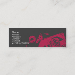 Broken Tape - Skinny Mini Business Card