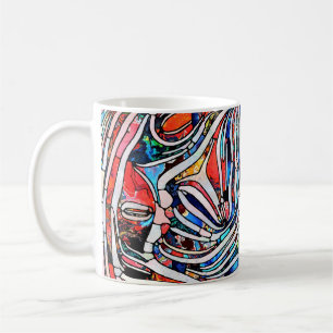 Broken Textures: Stained Glass Unity Coffee Mug