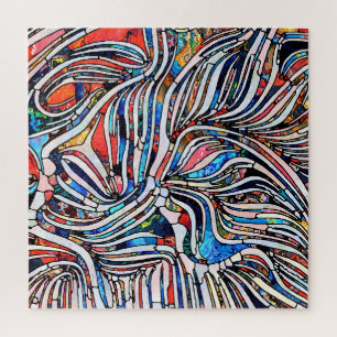 Broken Textures: Stained Glass Unity Jigsaw Puzzle