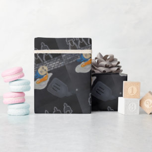 Broken Then Fried Painting by Alfred Fox Wrapping Paper