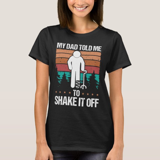 Broken Toe Warrior Humor Broken Toe Recovery T-Shirt (Front)