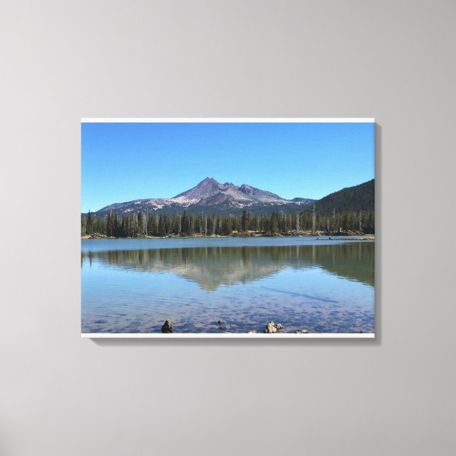 Broken Top at Sparks Lake, OR Canvas Print (Front)