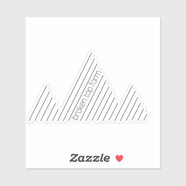Broken Top Mountain Sticker (Sheet)
