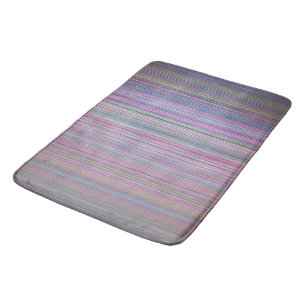 Broken TV Screen Test Pattern Bath Mat