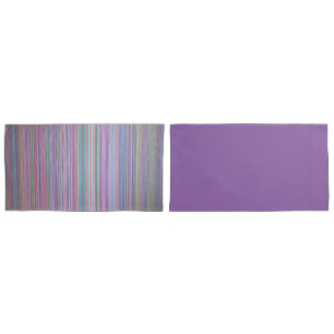 Broken TV Screen Test Pattern Reversible Pillowcase