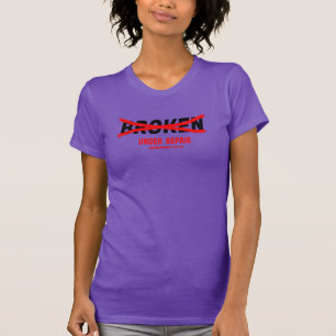 BROKEN under repair for light colour T shirts