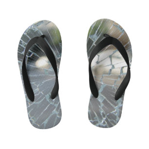 broken window kid's flip flops