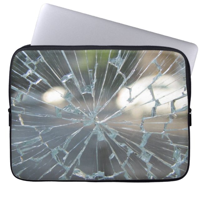 broken window laptop sleeve (Front)