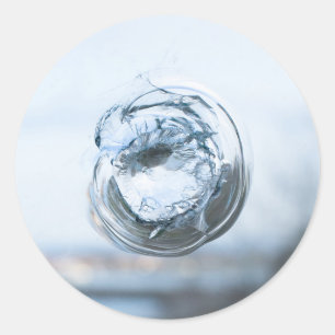 Broken windows classic round sticker