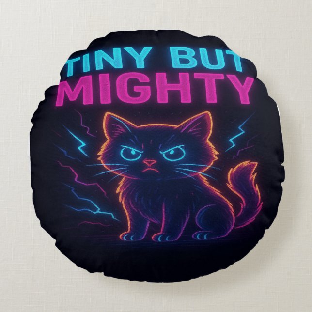Broken Yet Bright Round Pillow (Front)