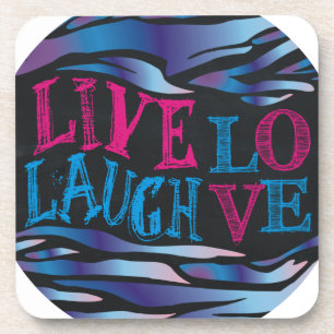 Broken Zebra Chalkboard Coaster