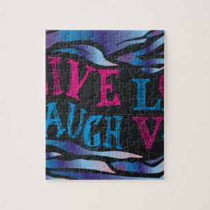 Broken Zebra Chalkboard Jigsaw Puzzle