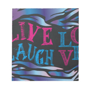 Broken Zebra Chalkboard Notepad