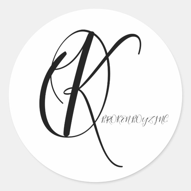 BROKENBOYZ INC. sticker (Front)