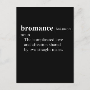 BROMANCE (definition) Postcard