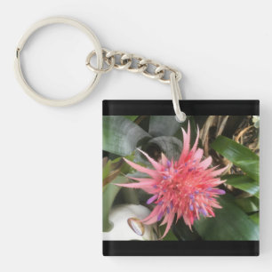 Bromeliad Flower Keychain
