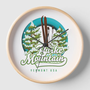 Bromley Mountain Pérou Vermont US logo horloge de 
