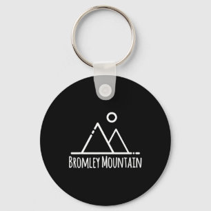 Bromley Mountain Ski Skier Skiing Camping Hiking H Keychain
