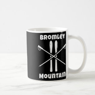 Bromley Mountain Vermont Skier Skiing Skis Ski Dow Coffee Mug