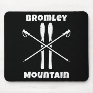 Bromley Mountain Vermont Skier Skiing Skis Ski Dow Mouse Pad