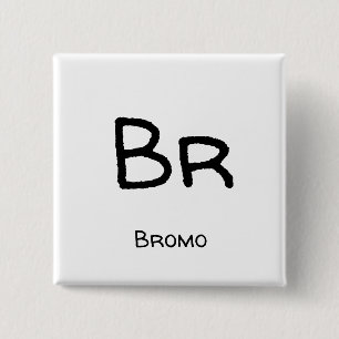 Bromo - Br 2 Inch Square Button