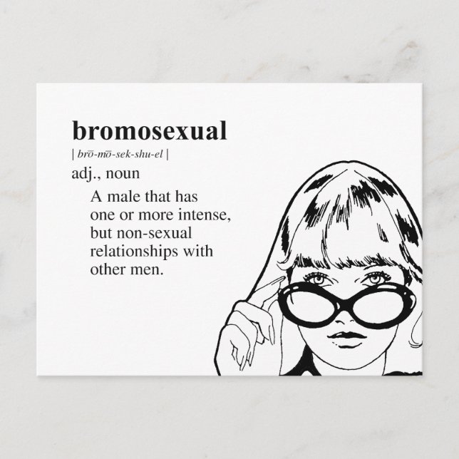 BROMOSEXUAL POSTCARD (Front)