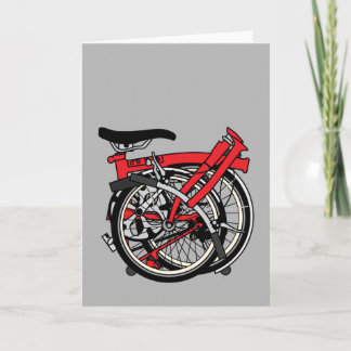 Brompton Bicycle Folded Card