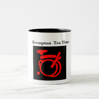 Brompton Colors with red Logo Two-Tone Coffee Mug