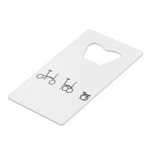 Brompton Folding Bike Bicycle Credit Card Bottle Opener