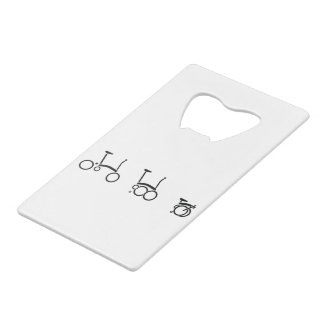 Brompton Folding Bike Bicycle Credit Card Bottle Opener