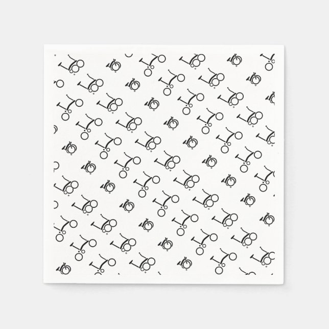 Brompton Folding Bike Bicycle Napkin (Front)