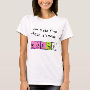 Bronagh periodic table name shirt