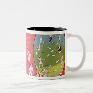 Broncho Bill's Circus, Birmingham c.1890-1910 Two-Tone Coffee Mug