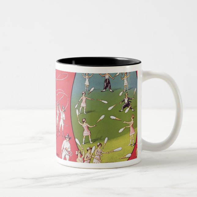 Broncho Bill's Circus, Birmingham c.1890-1910 Two-Tone Coffee Mug (Right)