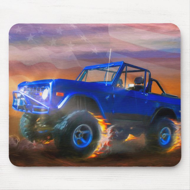 Bronco 4X4 “OFF ROAD RAGER” Mouse Pad (Front)