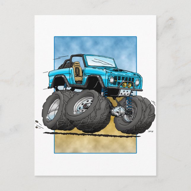 Bronco_Blue.png Postcard (Front)