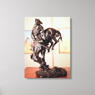 Bronco-Buster (bronze) Canvas Print