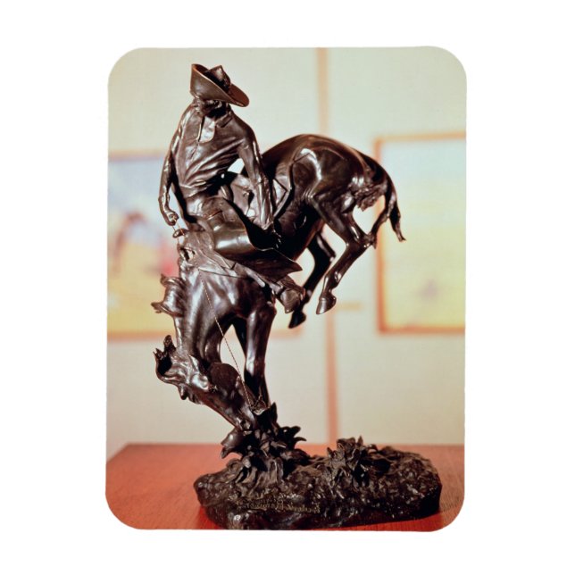 Bronco-Buster (bronze) Magnet (Vertical)
