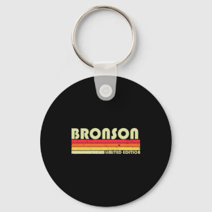 Bronson Gift Name Personalized Funny Retro T Shirt Keychain