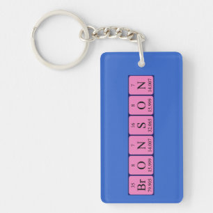 Bronson periodic table name keyring