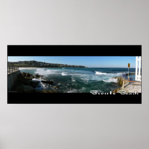 Bronte Beach, Sydney Panorama Poster - Customized