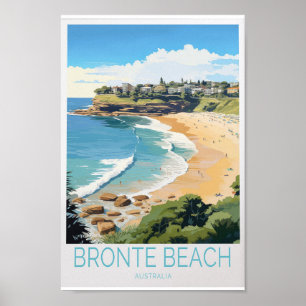 Bronte Beach Travel Poster - Magnifique Australie