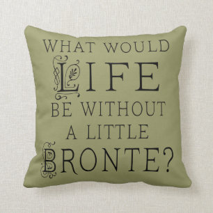 Bronte Book Lover Quote Pillow
