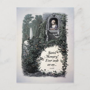 Brontë "Doux Souvenir" Carte Postale Victorienne