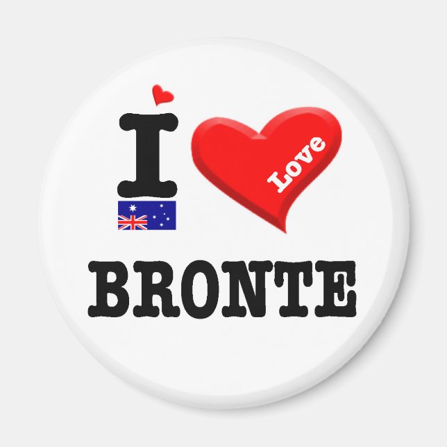 BRONTE - I Love Magnet (Front)