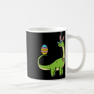 Brontosaurus Bunny Ears Egg Easter Day Dinosaur Di Coffee Mug