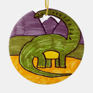 Brontosaurus Ceramic Ornament