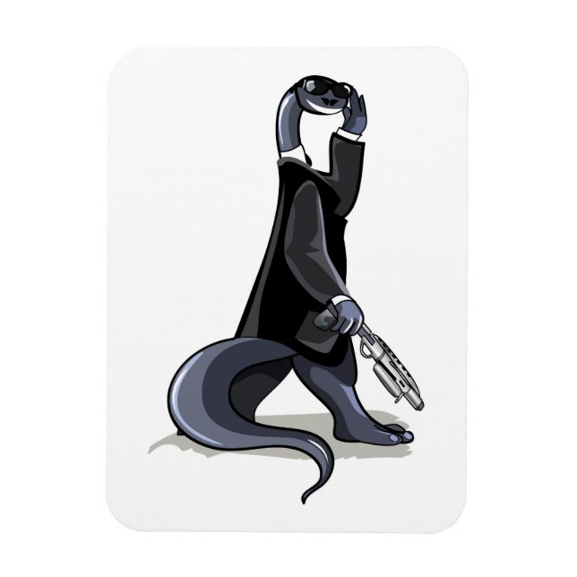 Brontosaurus Dressed As A Movie Character. Magnet (Vertical)