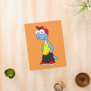 Brontosaurus Dressed In Hip Hop Clothing. Mini Binder