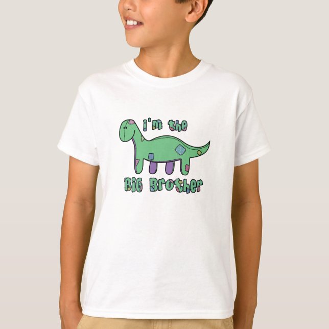 Brontosaurus I'm the Big Brother TShirt (Front)